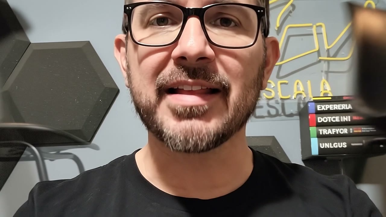 El clon de Carlos en su oficina.